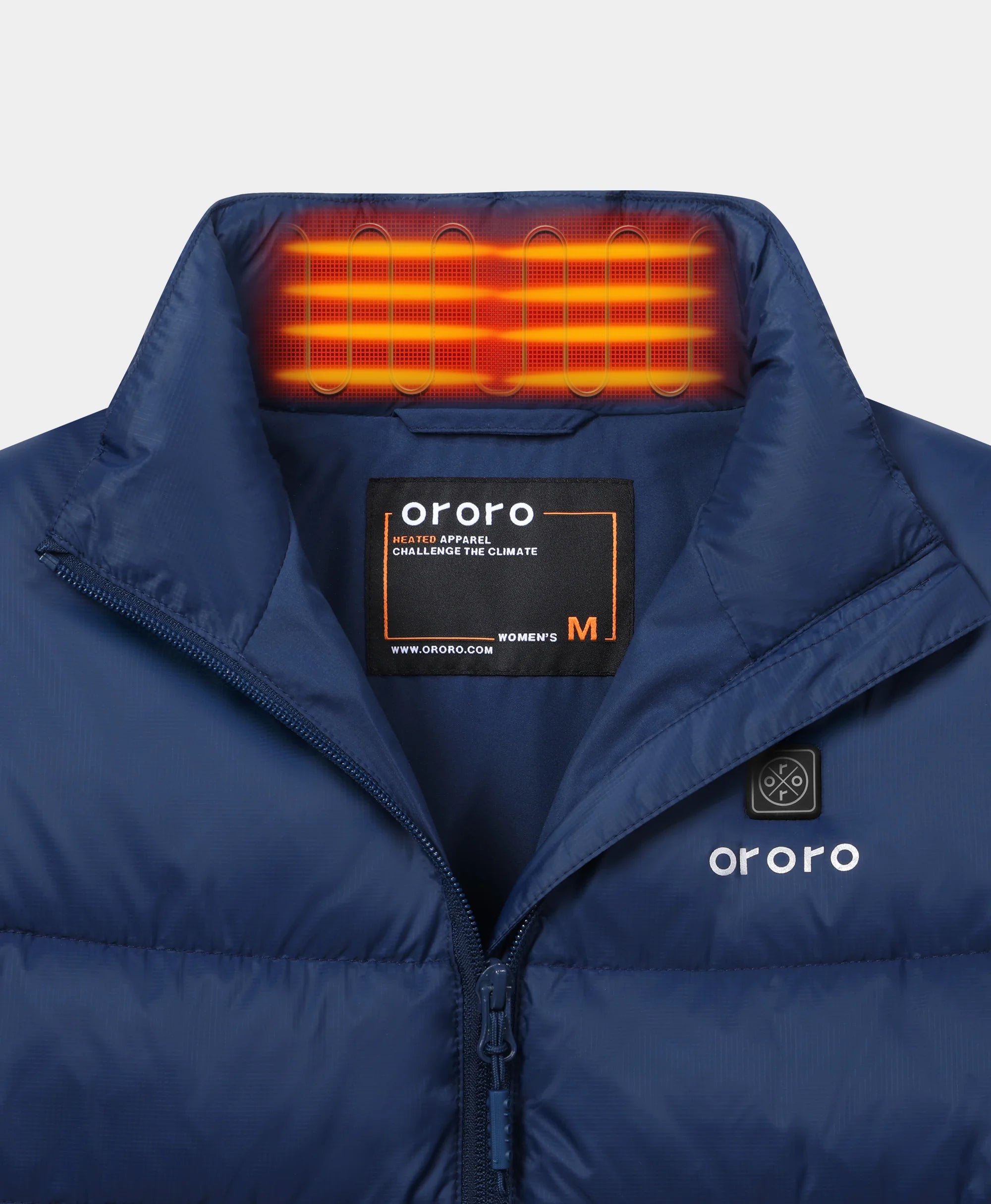 (Open-box) Women's Heated Puffer Jacket (Pocket heating)  (Battery Set Not Included)