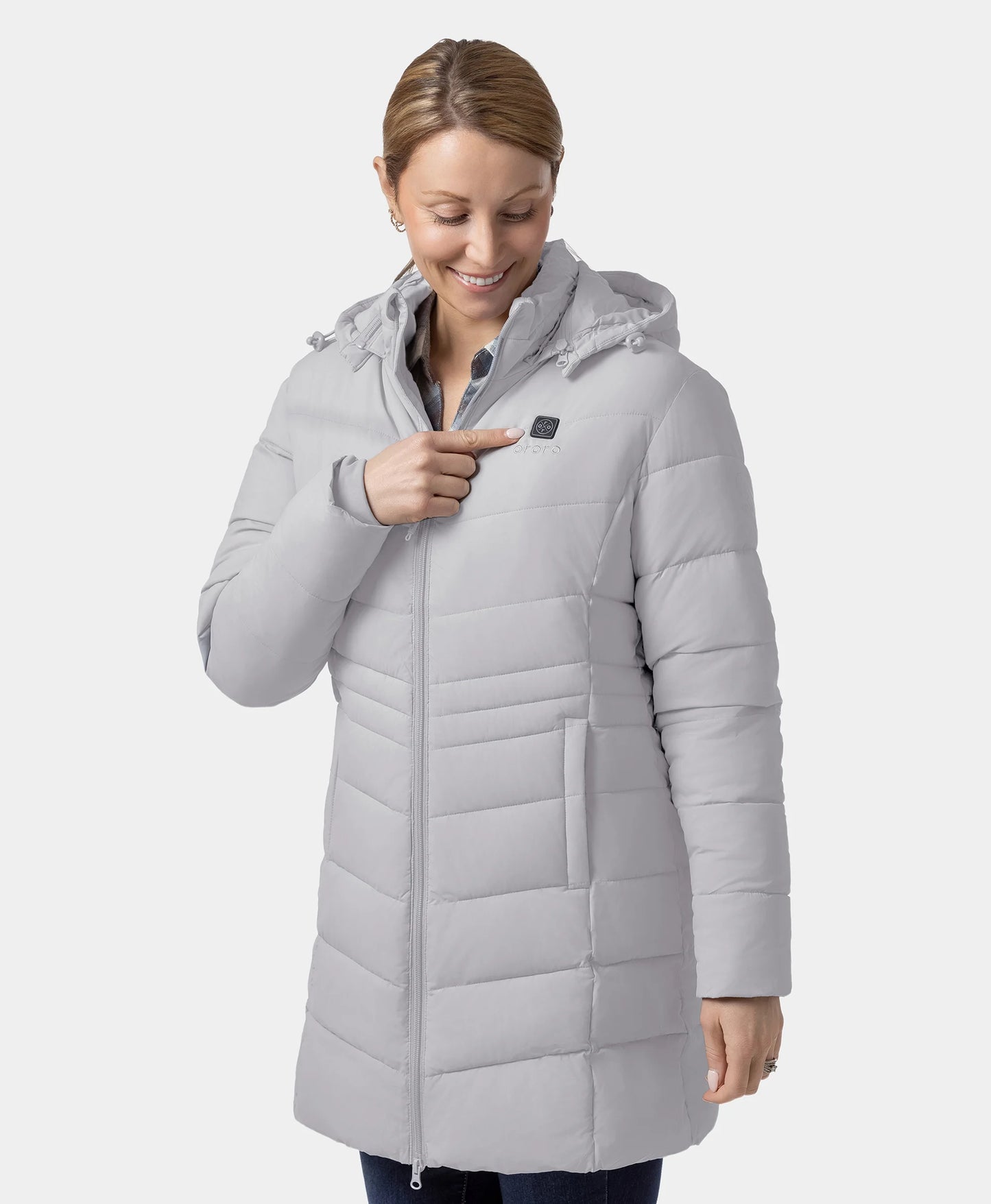 Women's Heated Puffer Parka Jacket