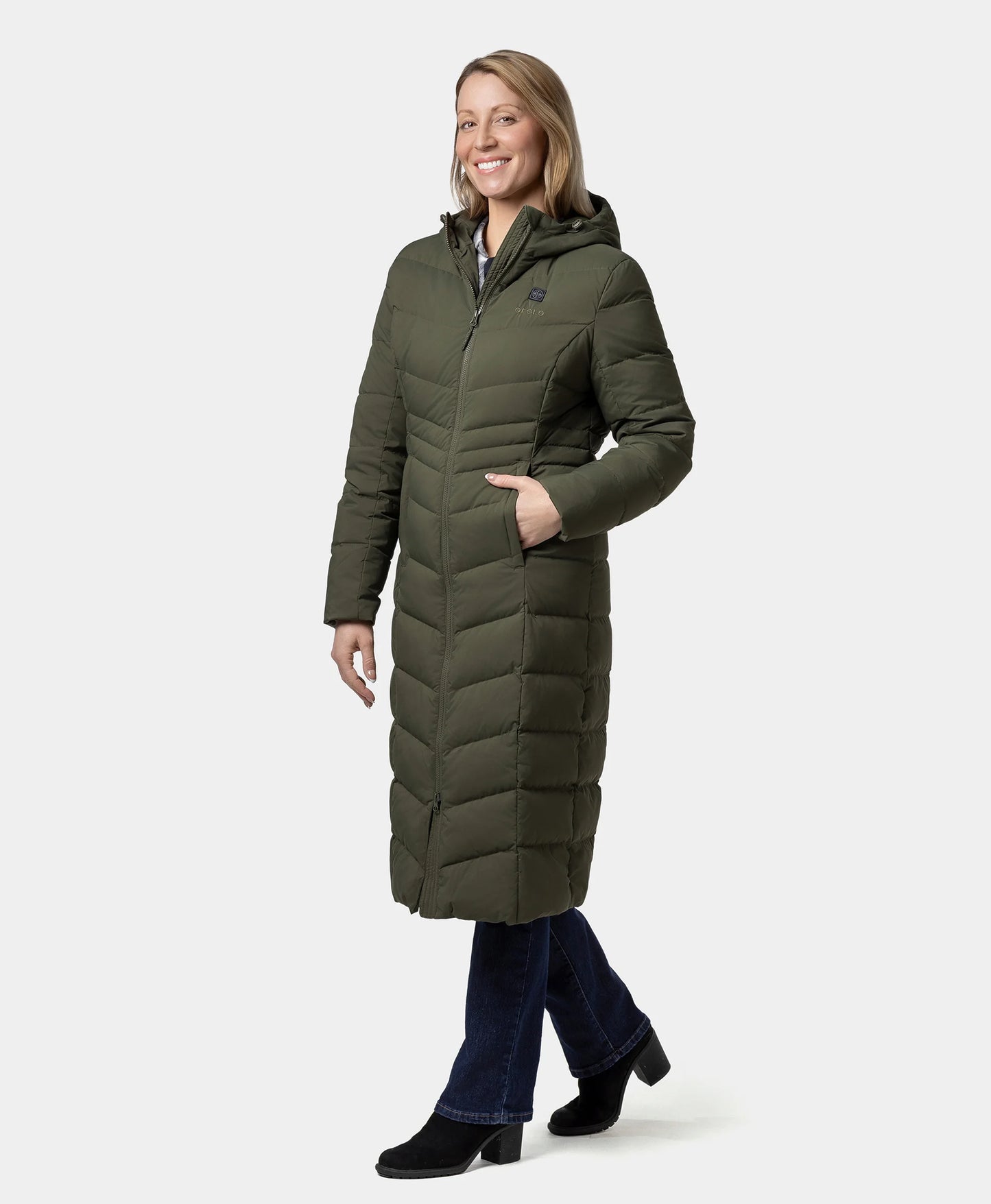 "SOHO" Women's Heated Down Parka Jacket