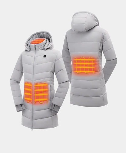 4 Heating zones: left & right pocket, collar, lower back