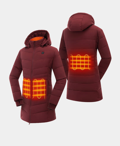 4 Heating zones: left & right pocket, collar, lower back