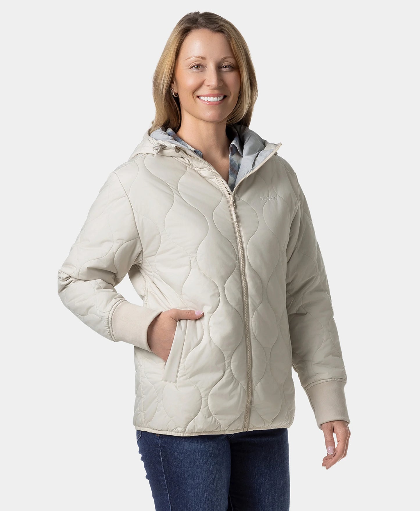 Stargazer Women's Heated Quilted Hoodie Jacket