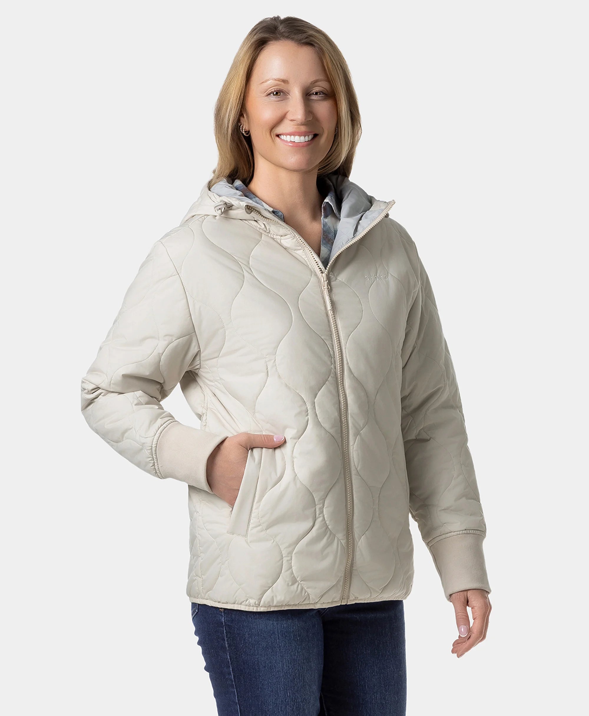 Stargazer Women's Heated Quilted Hoodie Jacket