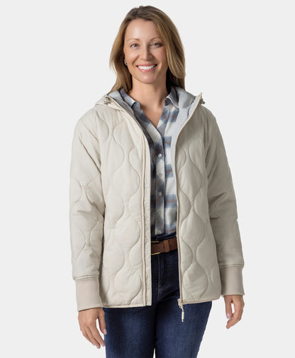 Stargazer Women's Heated Quilted Hoodie Jacket