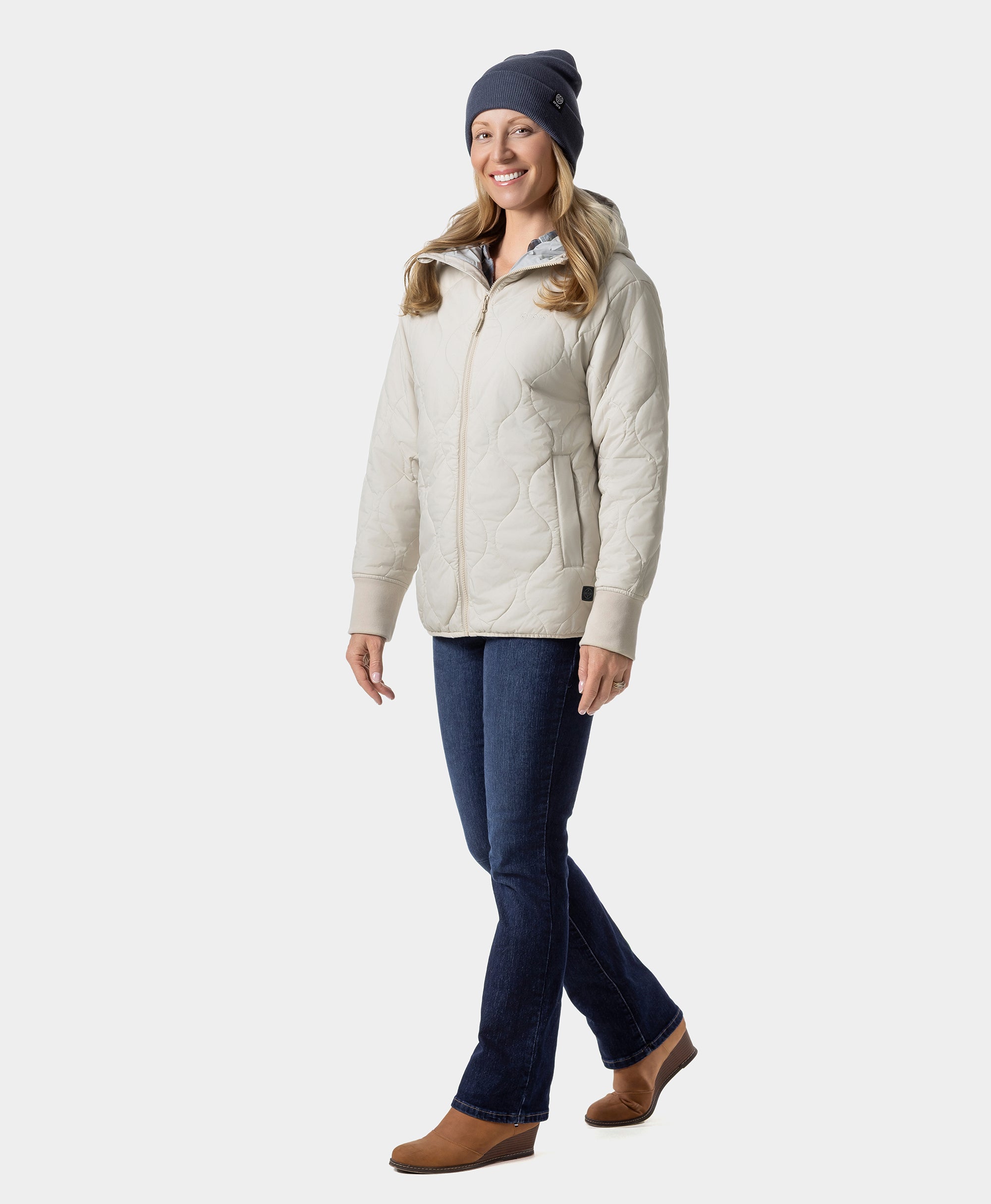 Stargazer Women's Heated Quilted Hoodie Jacket (Final Sale)