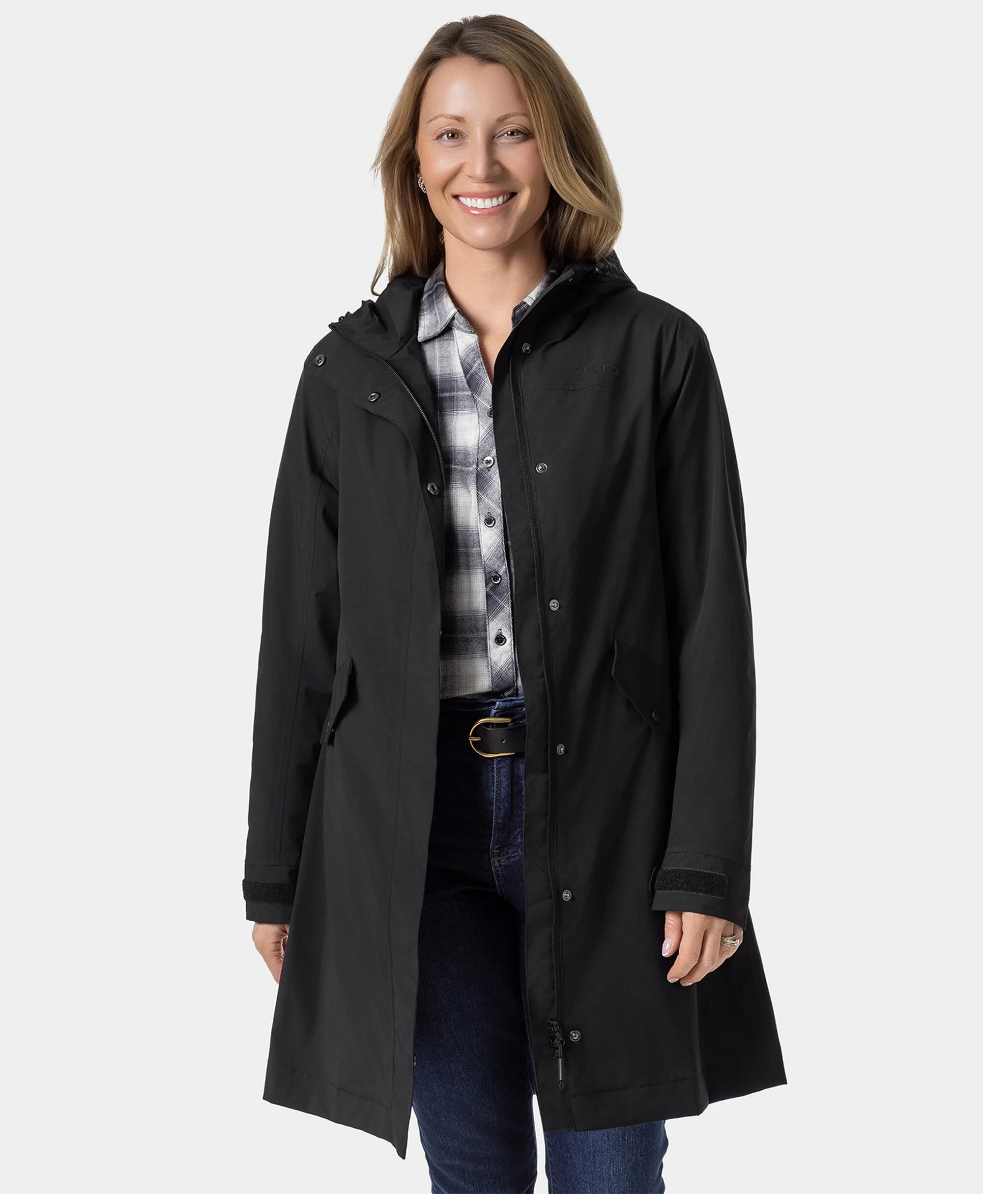 Downtown Women's Heated Rain Trench