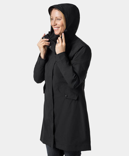 Downtown Women's Heated Rain Trench