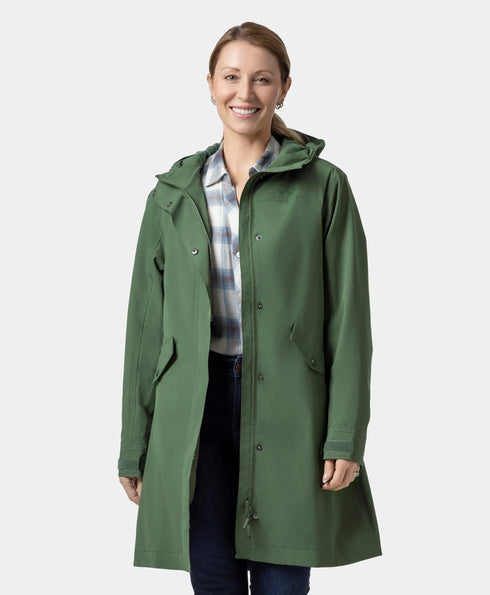 Downtown Women's Heated Rain Trench (Final Sale) ,view 1