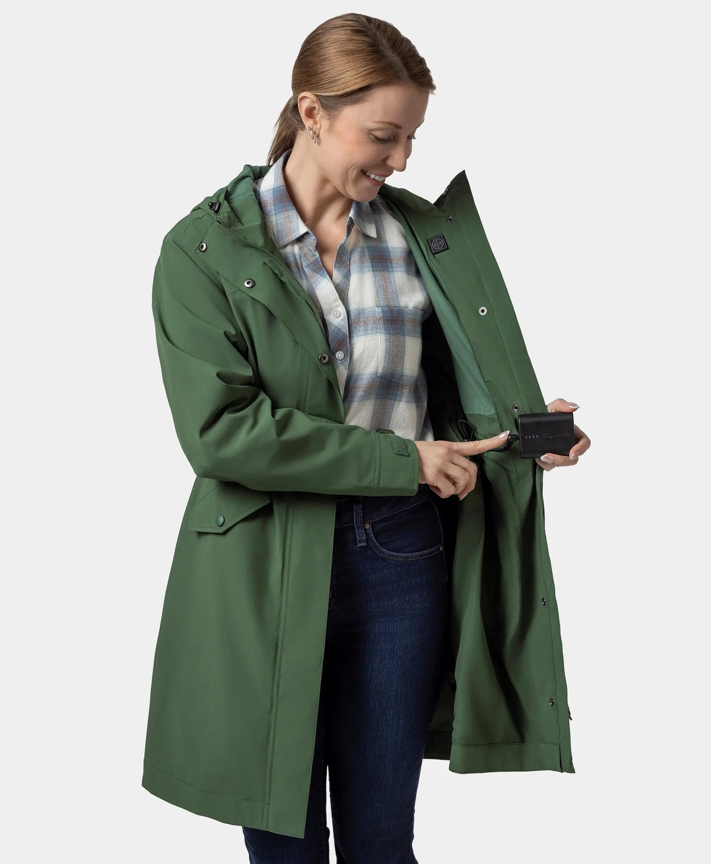 Downtown Women's Heated Rain Trench (Final Sale)