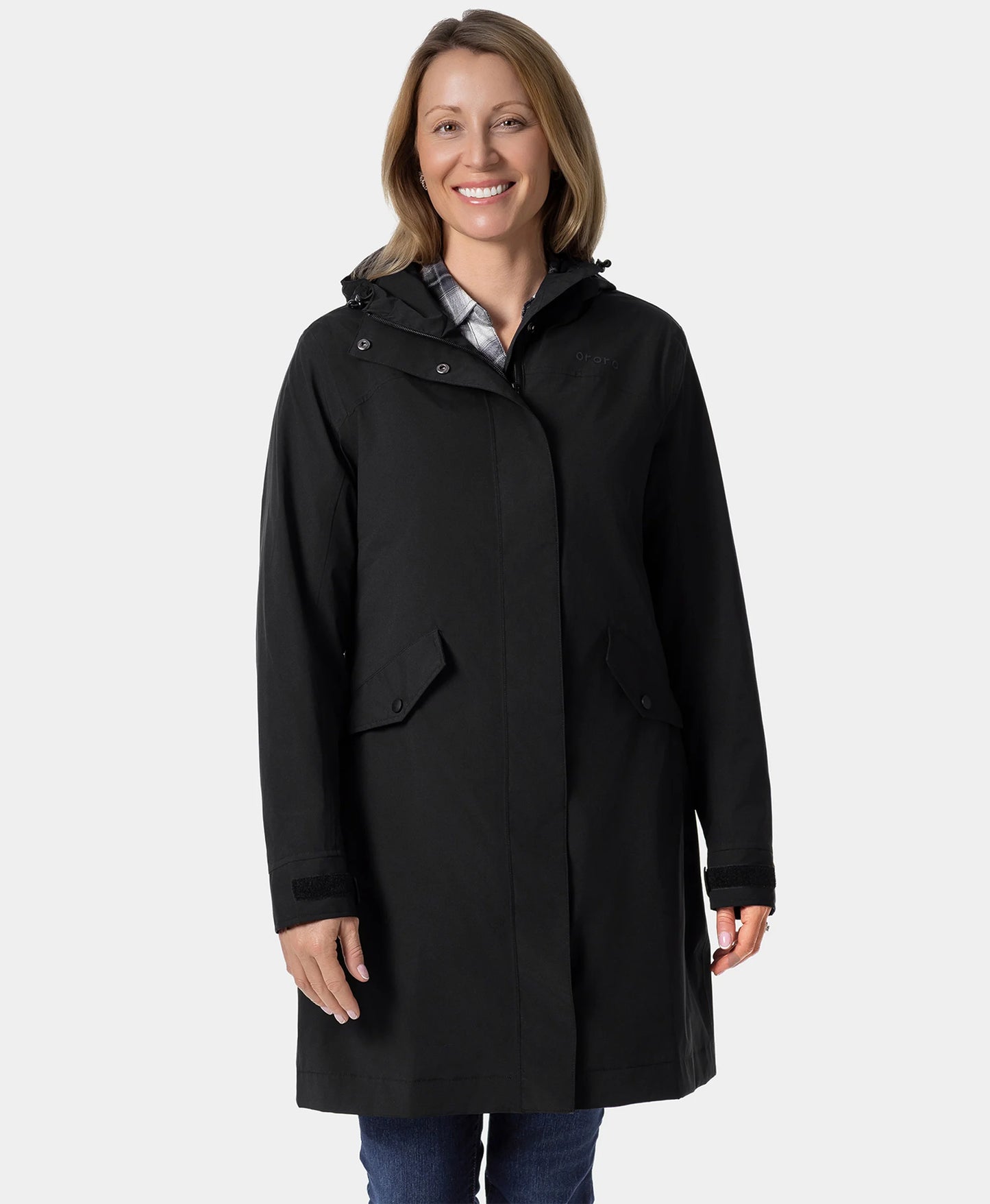 Downtown Women's Heated Rain Trench
