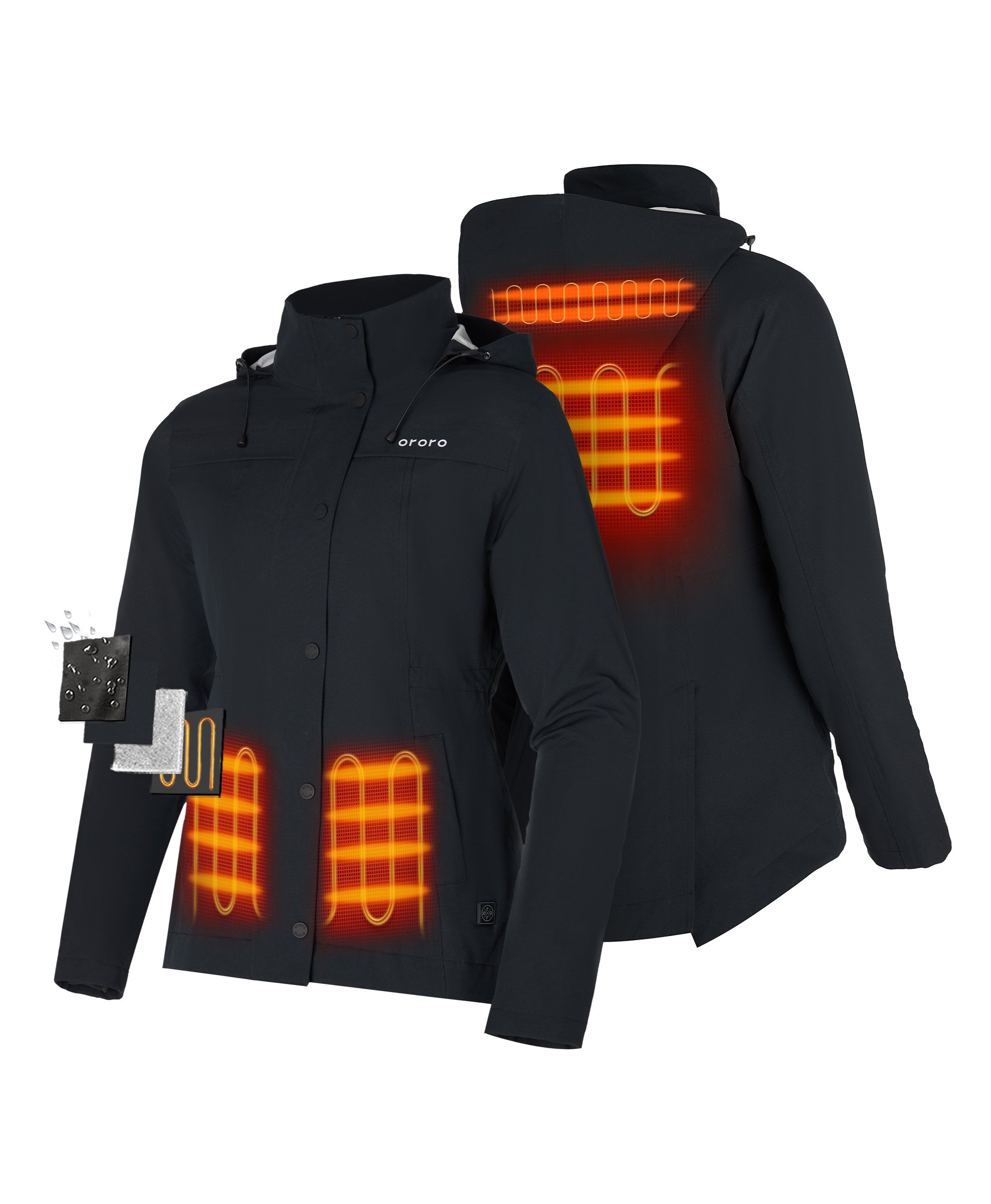 Heated Waterproof Sports Jacket Women's Jacket ororo®