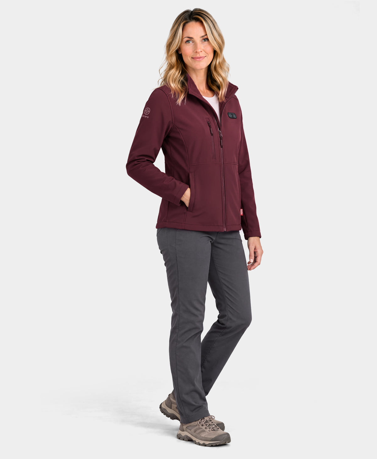 Maverick SureWarm® Women's 6-Zone Dual-Control Heated Softshell Jacket, Thumbnail 4