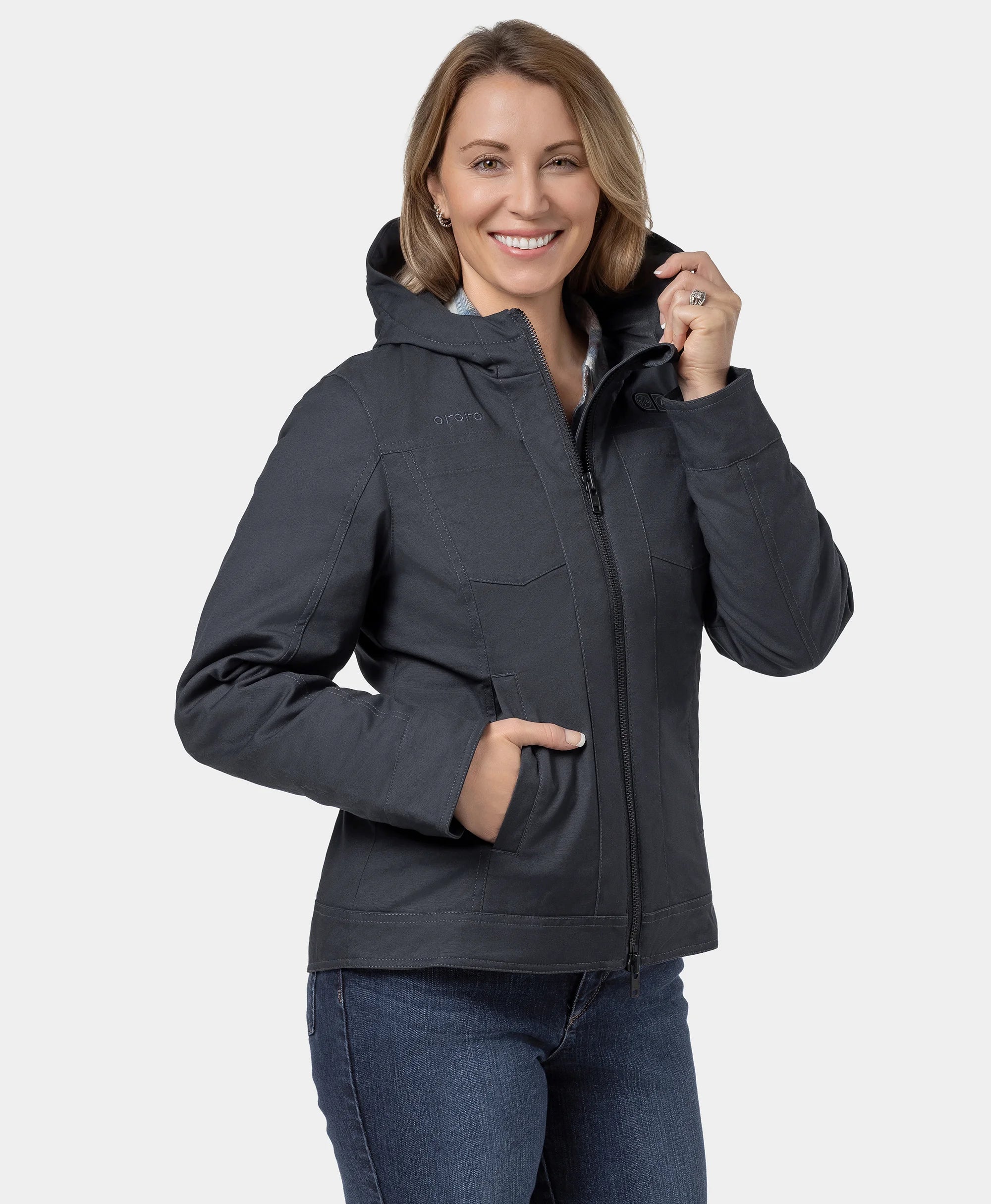 Cheyenne Women's 5-Zone Dual-Control Heated Canvas Jacket (Final Sale)