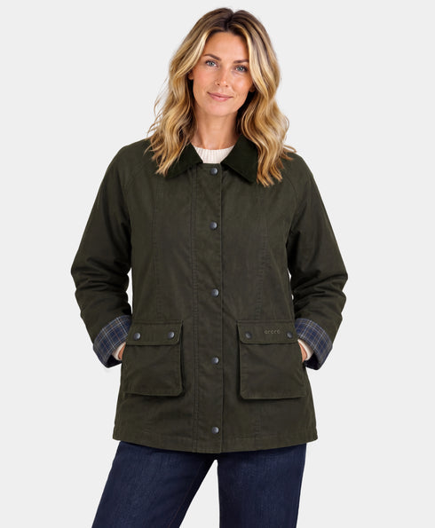 Women's 6-Zone Heated Wax Jacket ,view 1