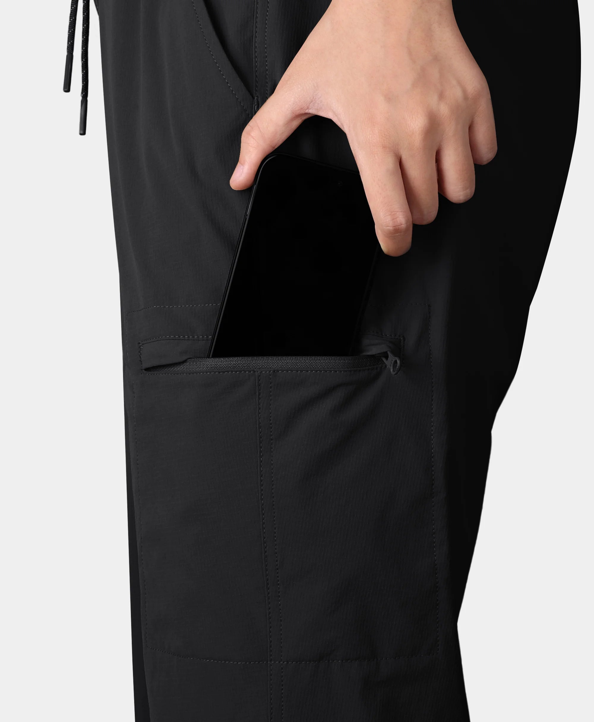 zippered cargo pocket
