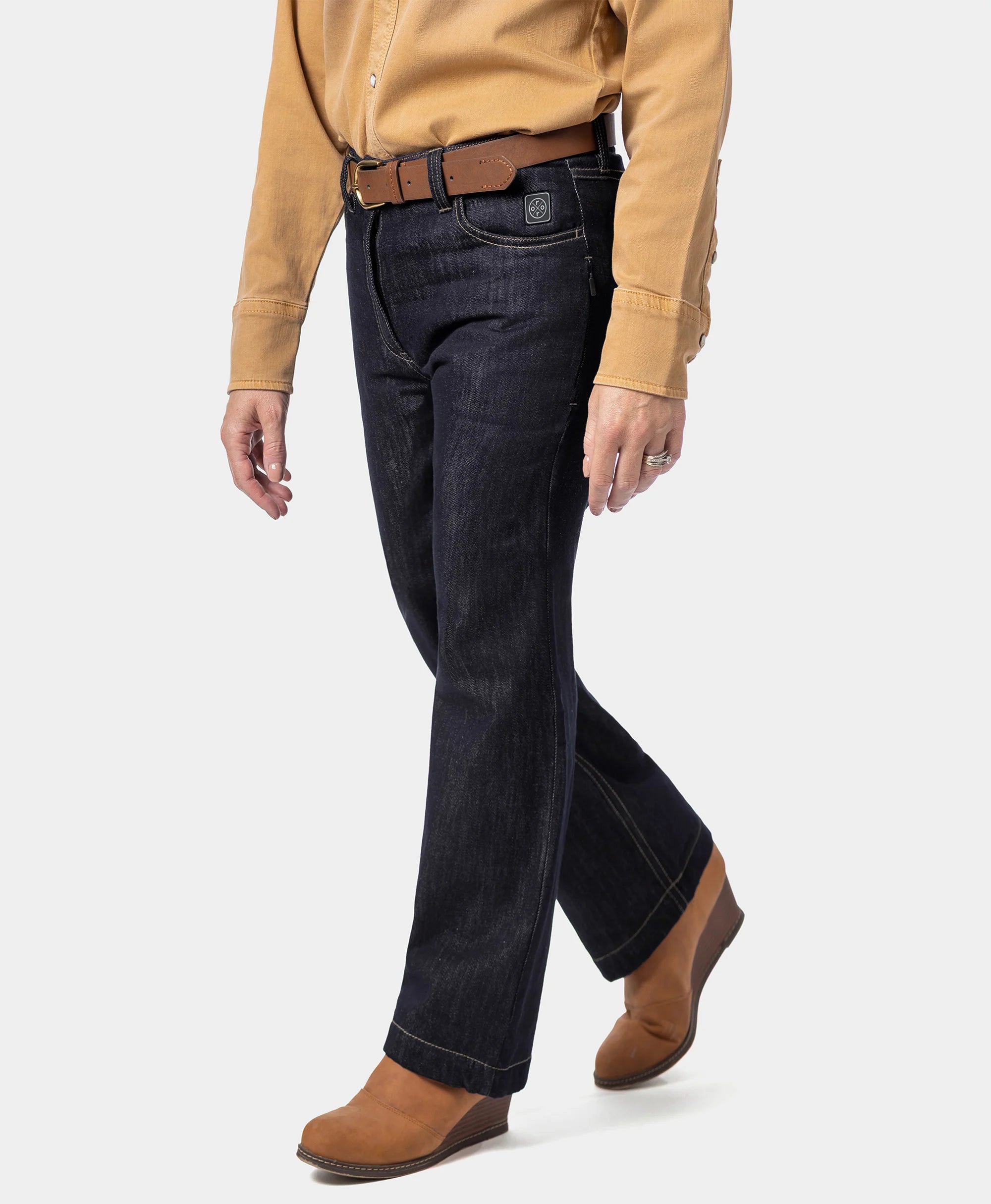 Heatenim Women‘s 3-Zone Heated Denim Pants - Blue