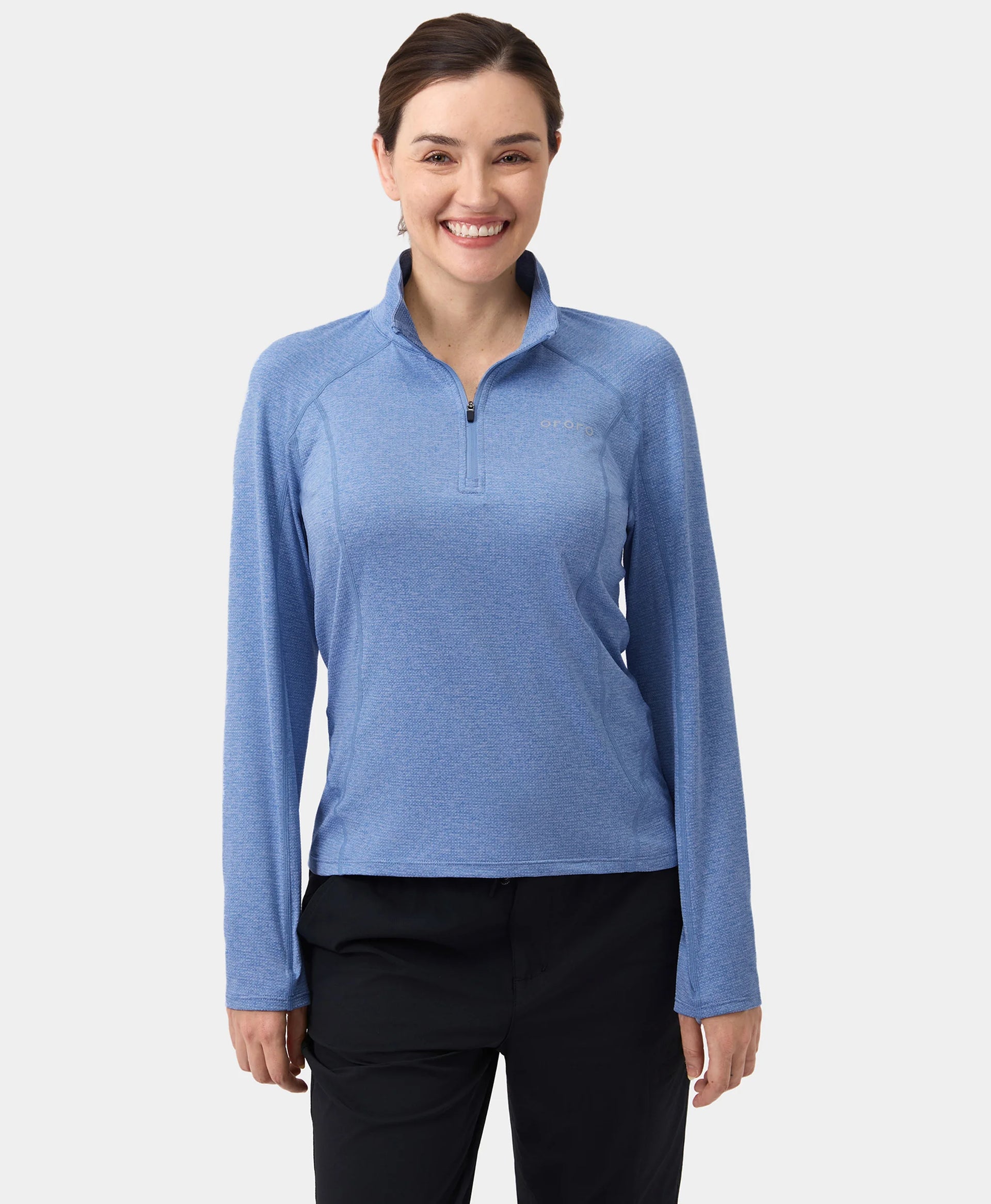 Women's TechTrail ¼- Zip Long Sleeve Shirt - UPF 50 Sun Protection
