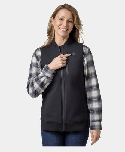 Blair Women's Heated Long Bomber Vest  (Final Sale)