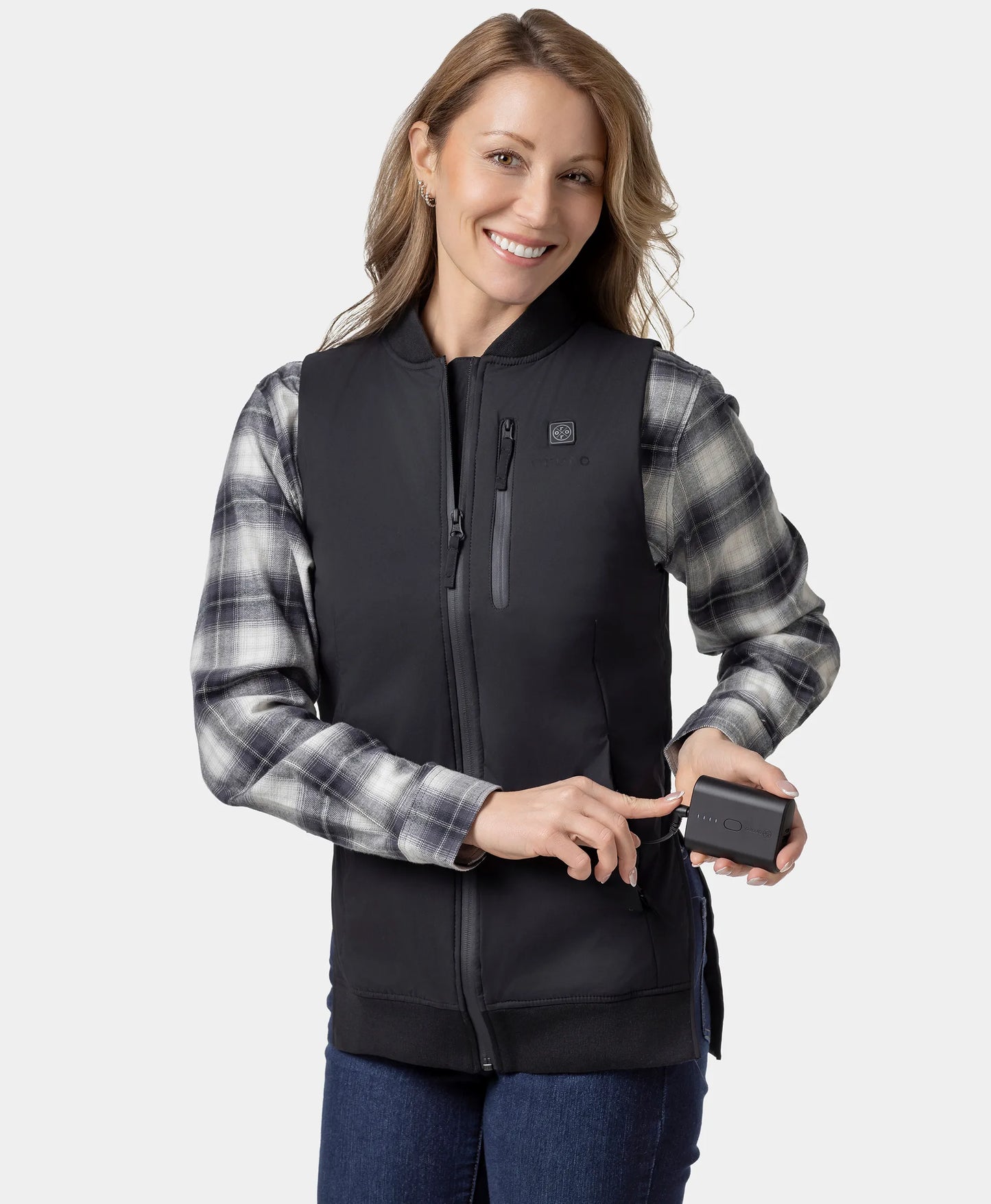 Blair Women's Heated Long Bomber Vest  (Final Sale)