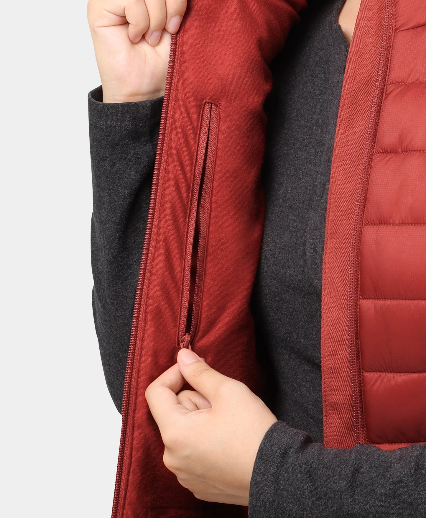 Hidden Inner Zipper Pocket 