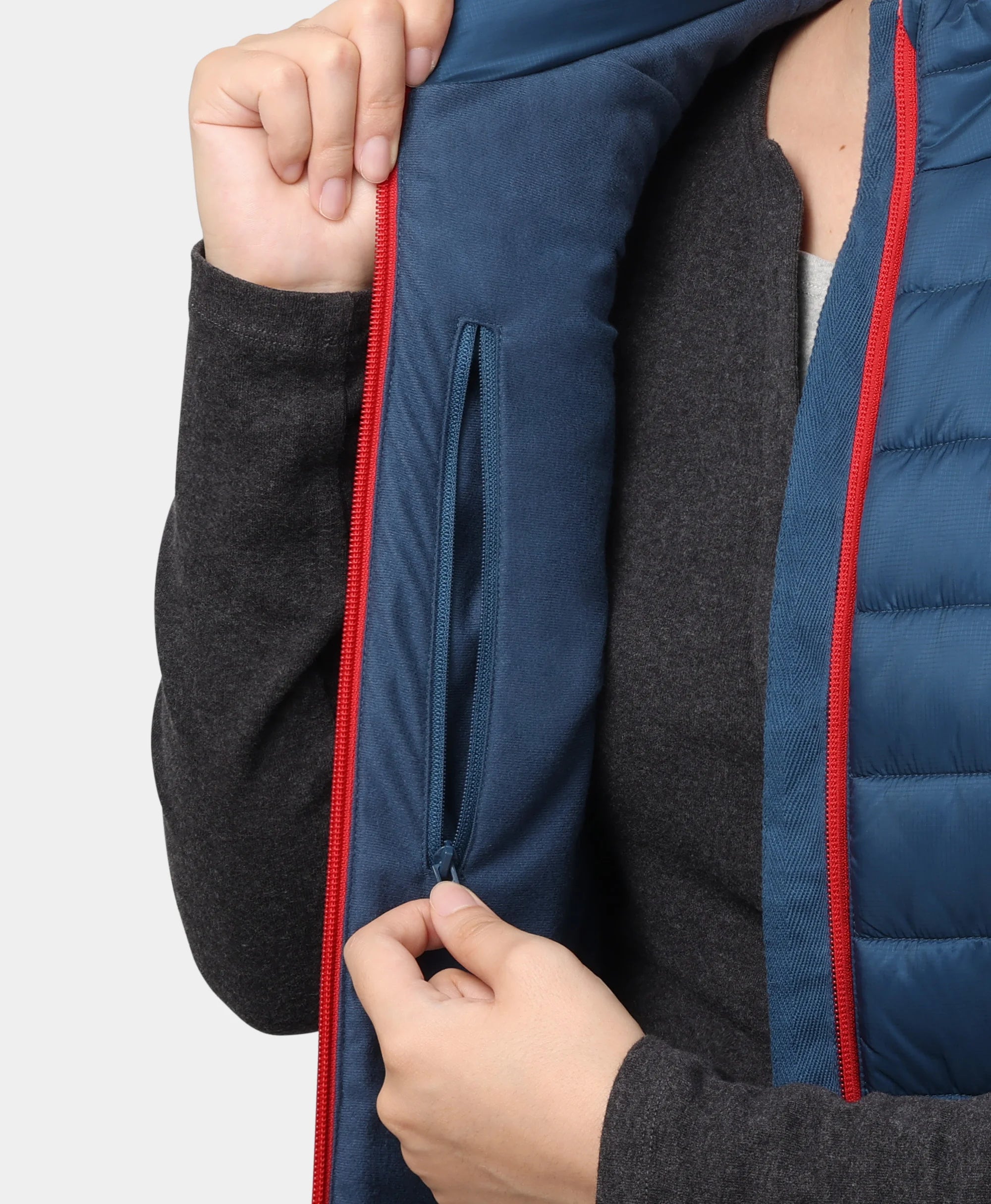 Hidden Inner Zipper Pocket 
