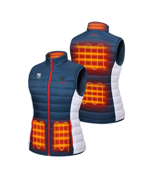 Five(5) heating zones across the left &amp; right hand pockets, upper back, mid-back, and collar ,view 2