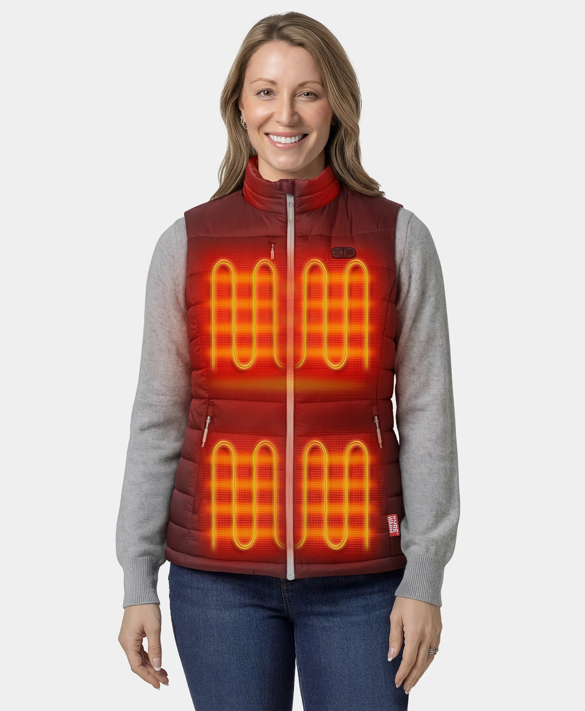 SureWarm® Women's 6-Zone Dual-Control Classic Pro Heated Vest, Thumbnail 15