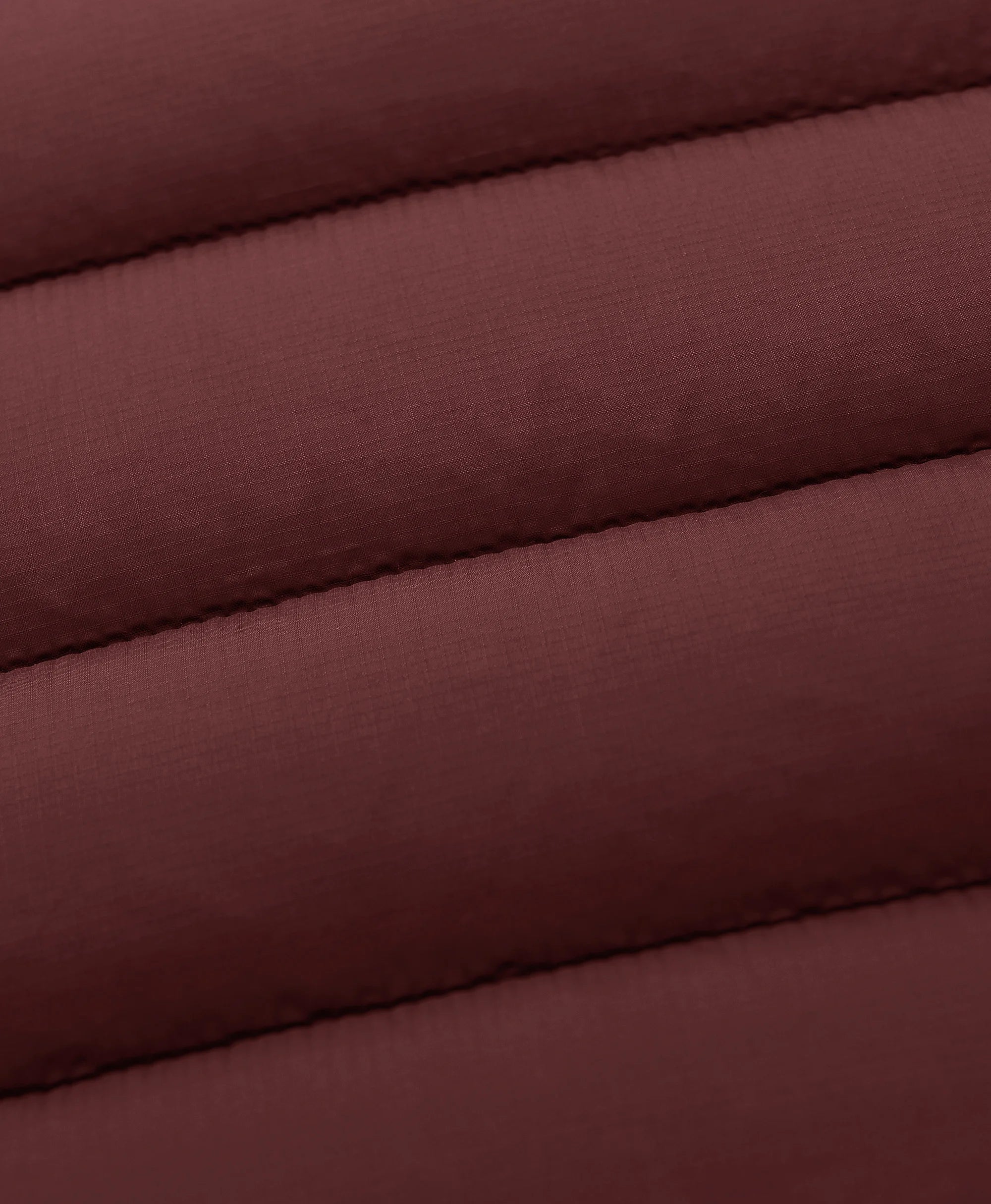 Horizontal quilted stitching design