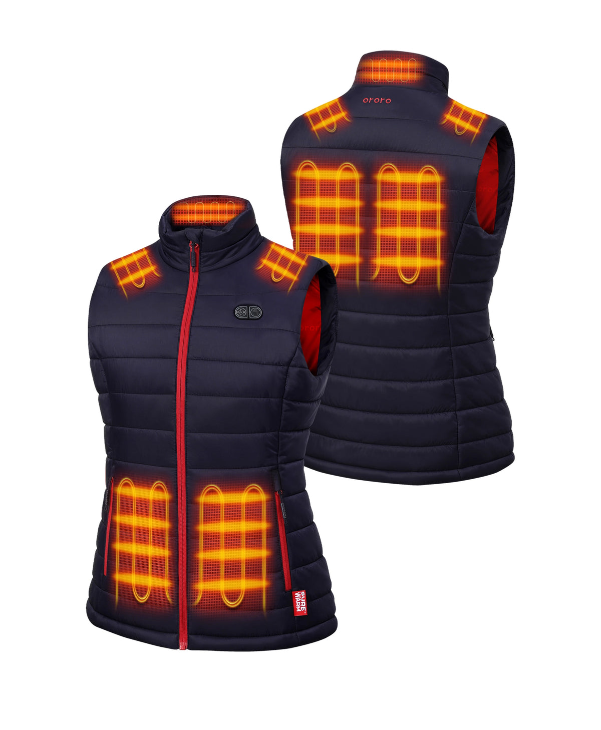 Heated vest heating elements