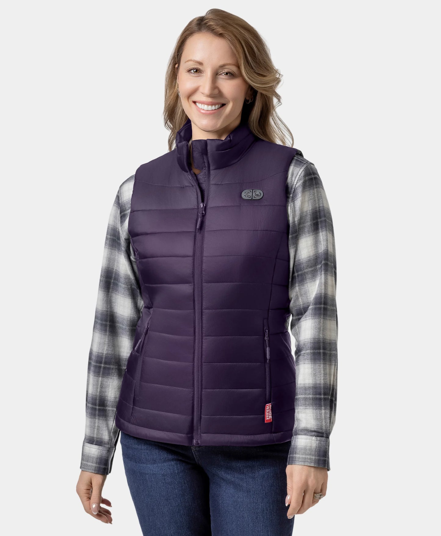 SureWarm® Women's 7-Zone Dual-Control Classic Pro Heated Vest (Lower Back)