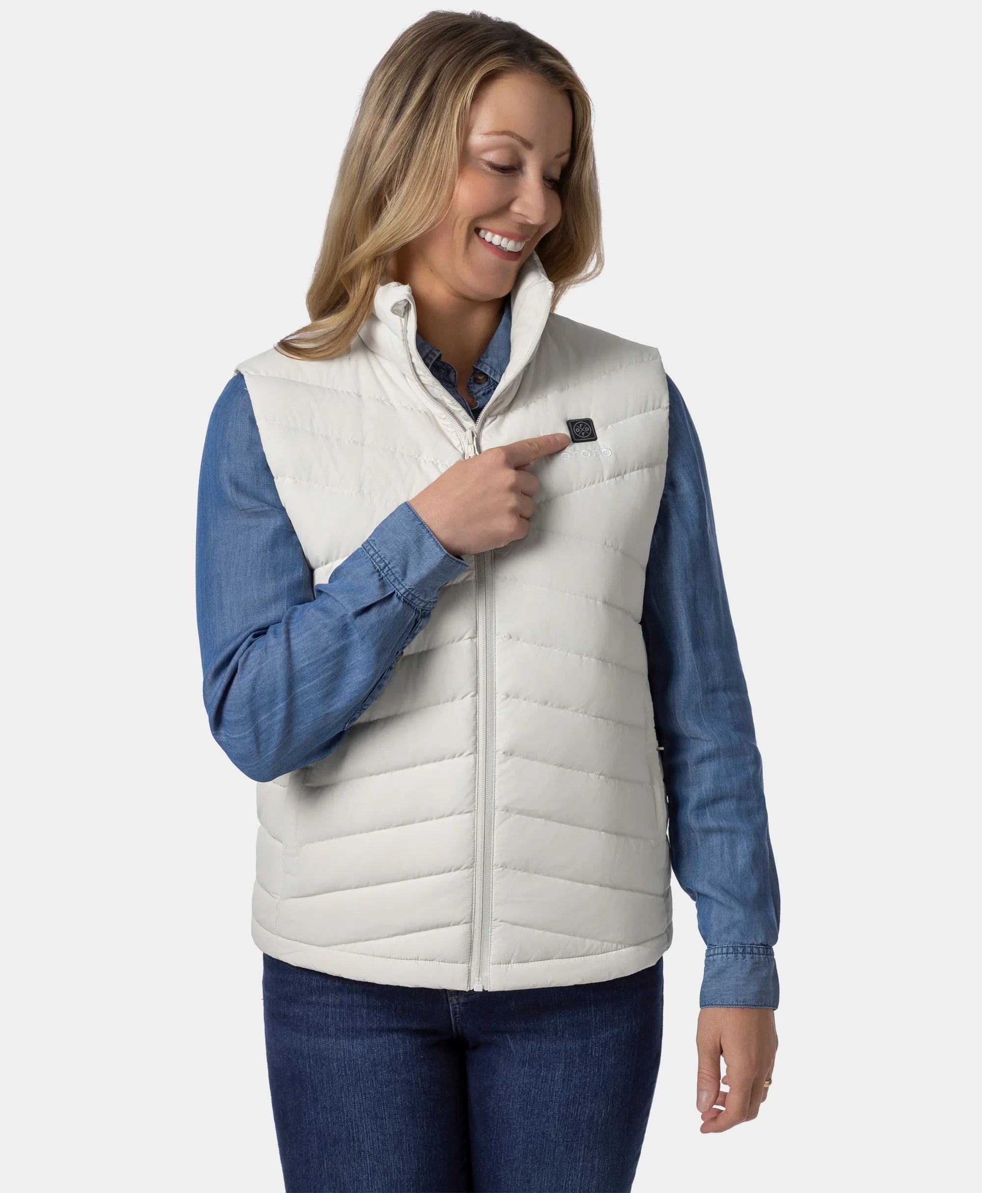 Women's Heated Lightweight Down Vest (Apparel Only), Thumbnail 35