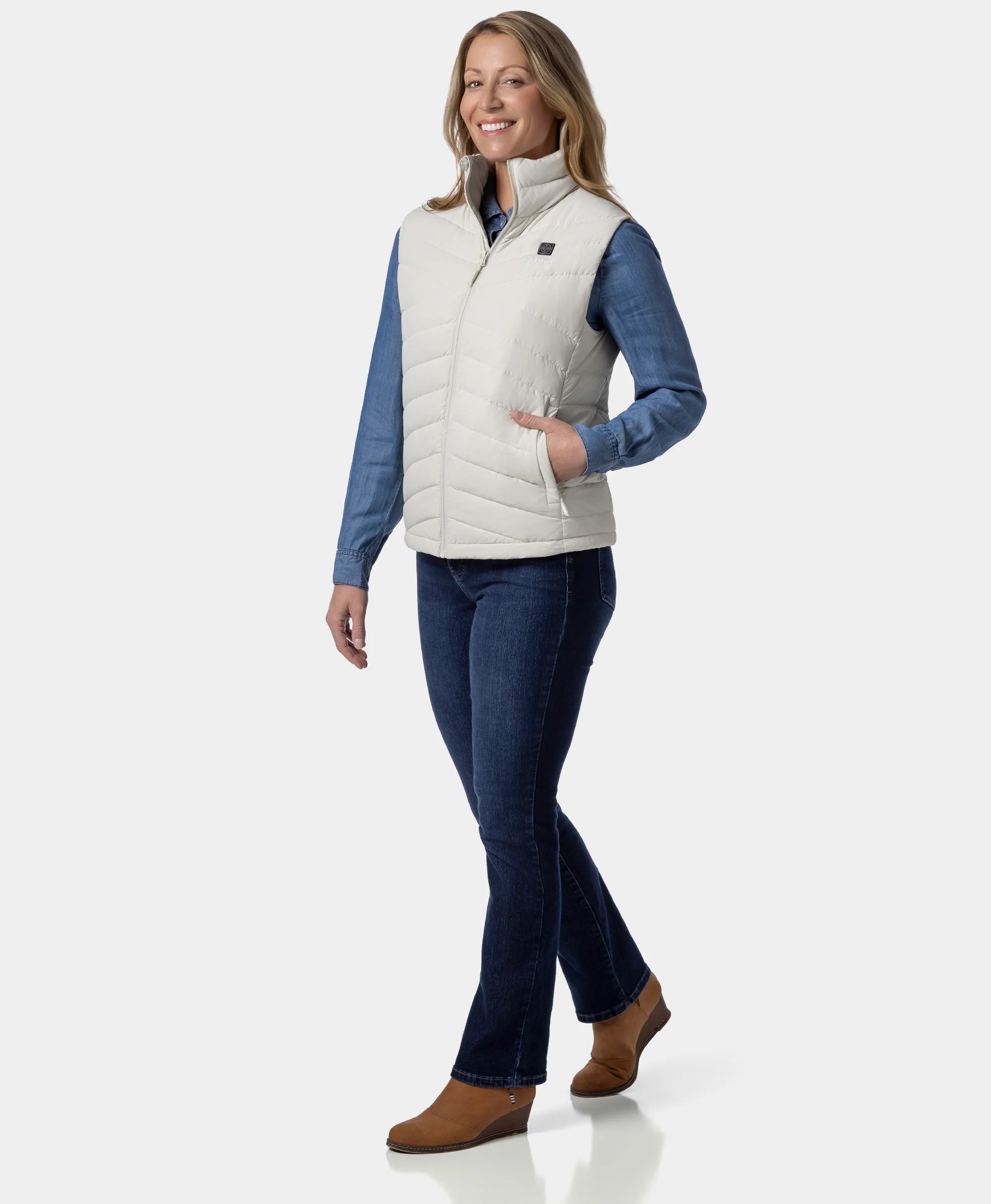 Women's Heated Lightweight Down Vest (Apparel Only), Thumbnail 36