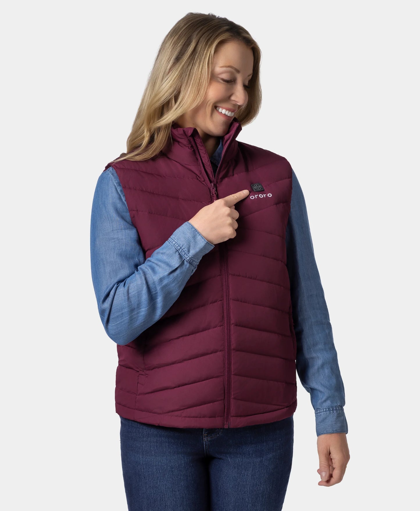 Women's Heated Lightweight Down Vest (Apparel Only)
