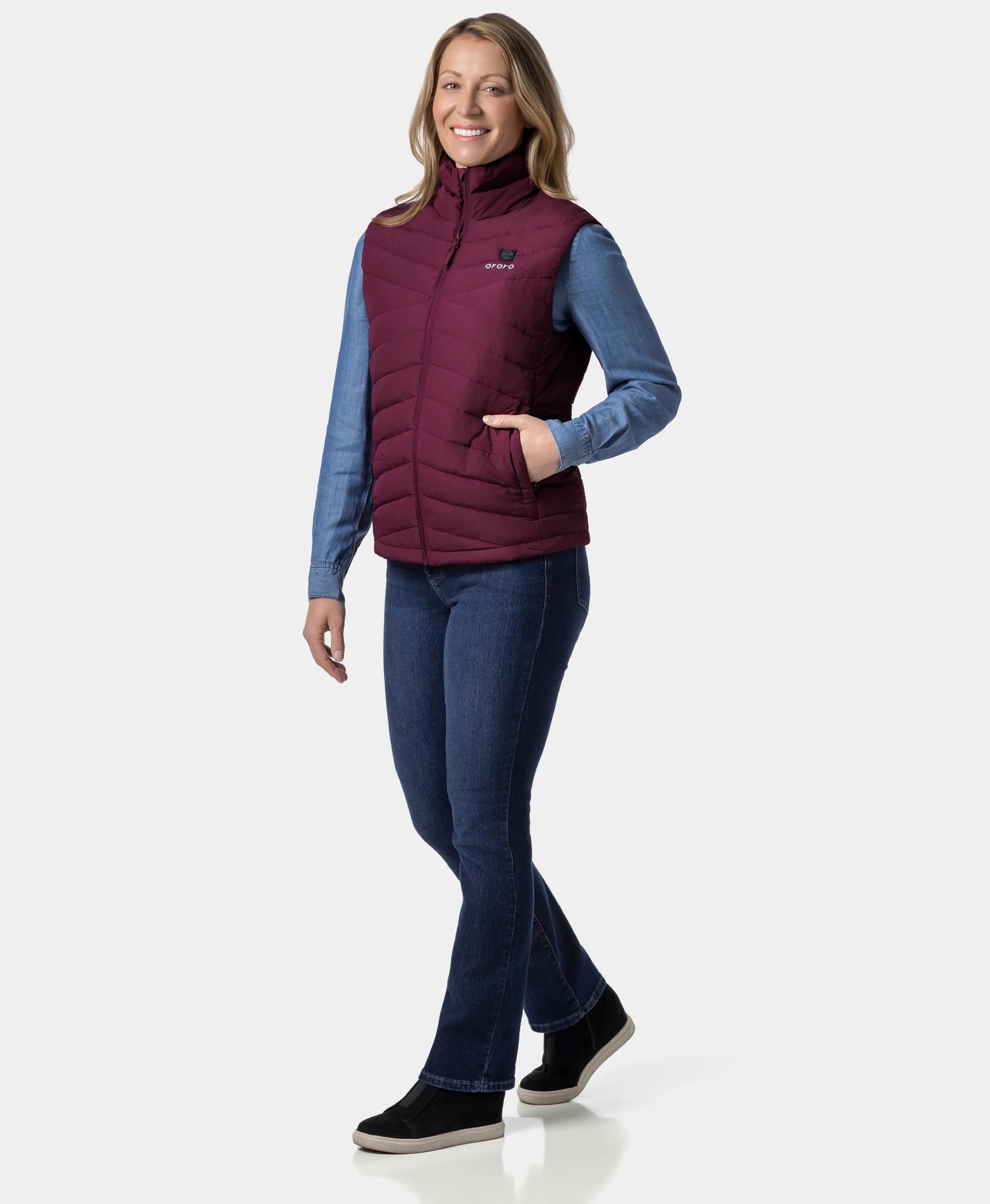 Women's Heated Lightweight Down Vest (Apparel Only), Thumbnail 21