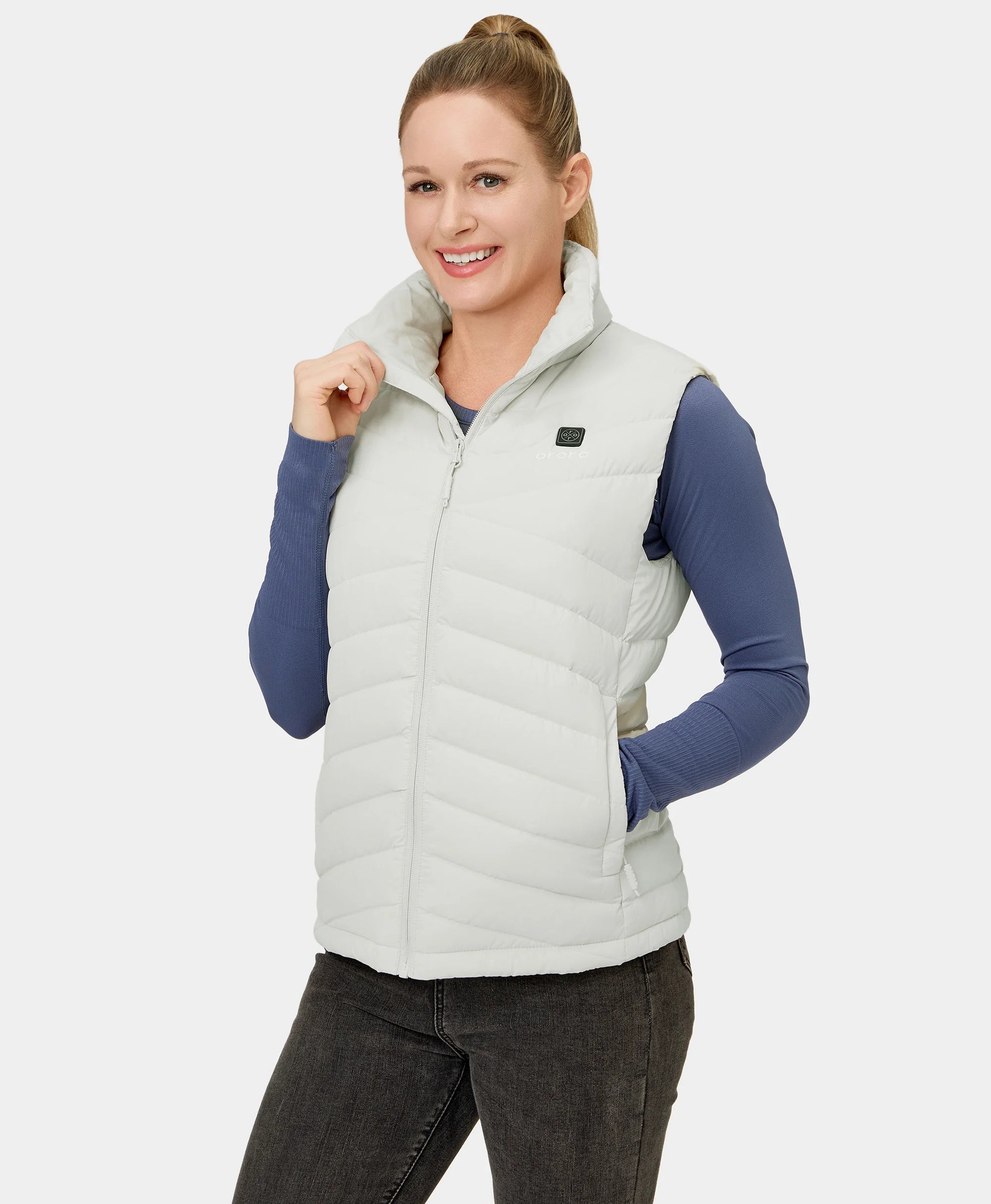 JYK Women's Heated Vest With 3 Heating Levels, 6 Heating Zones,Neck Heating Jacket