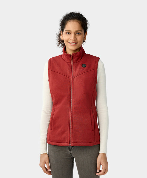 Women's Heated Fleece Vest ,view 1