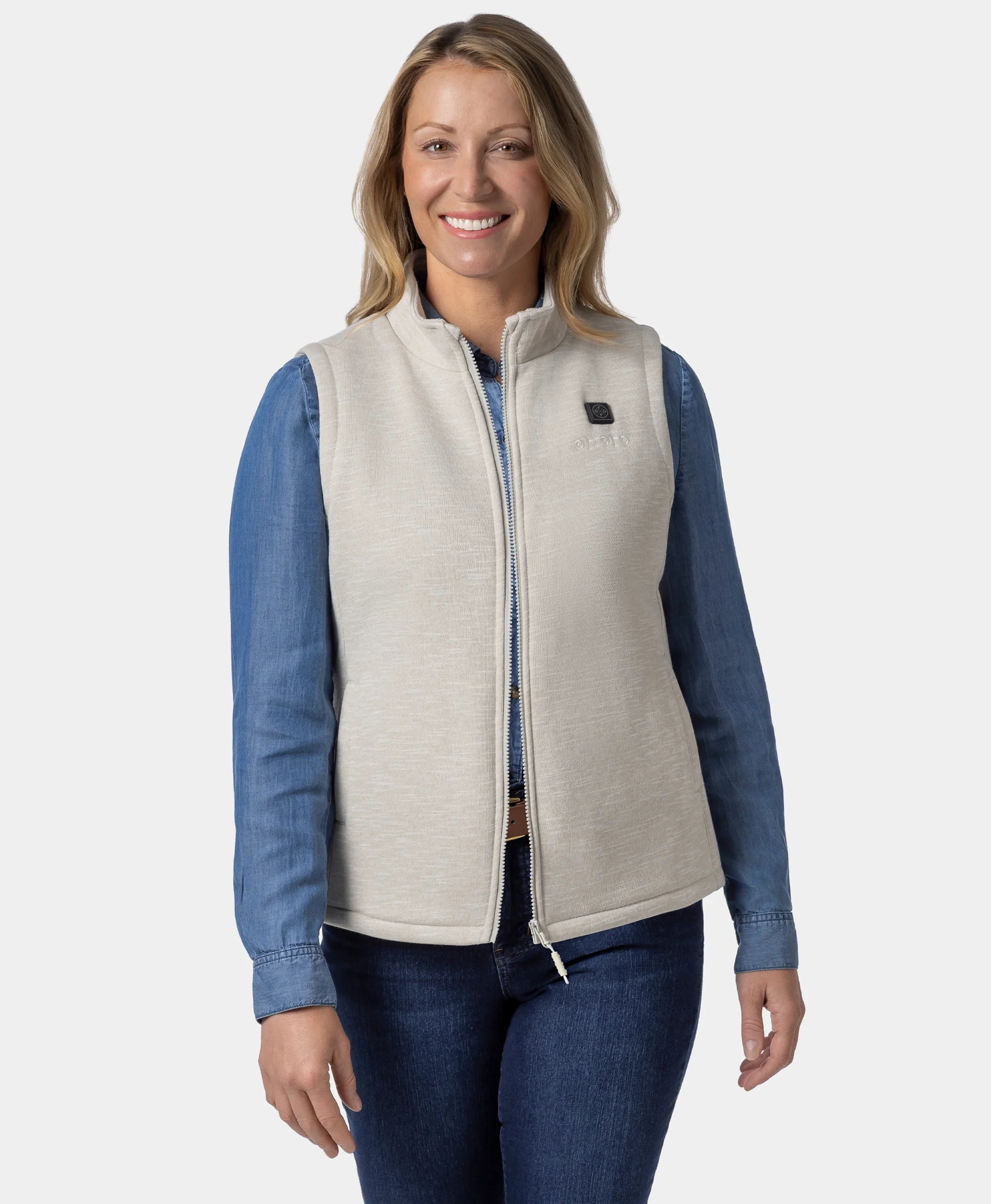 Women's Heated Fleece Vest, Thumbnail 50