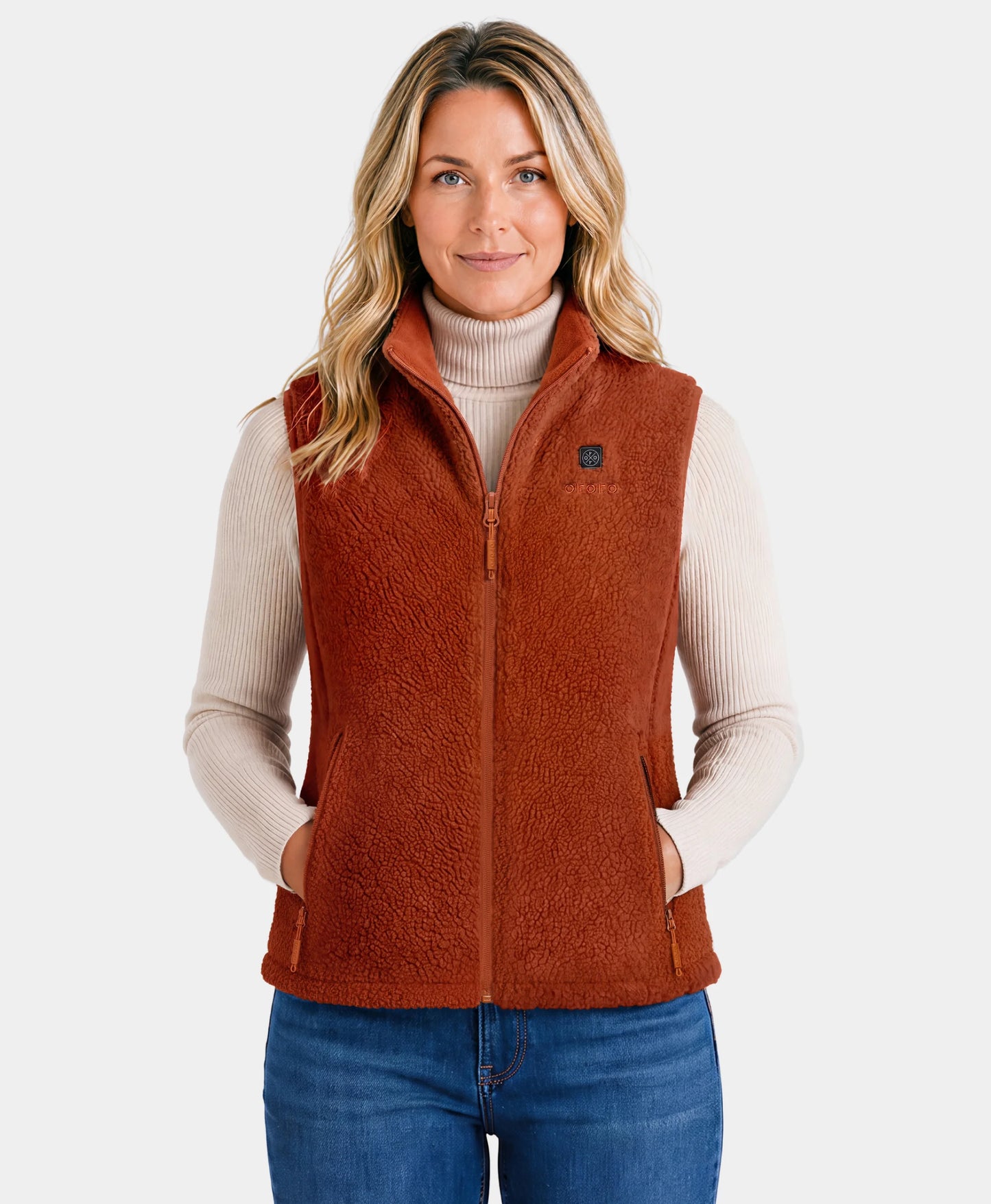 Women's Heated Recycled Fleece Vest