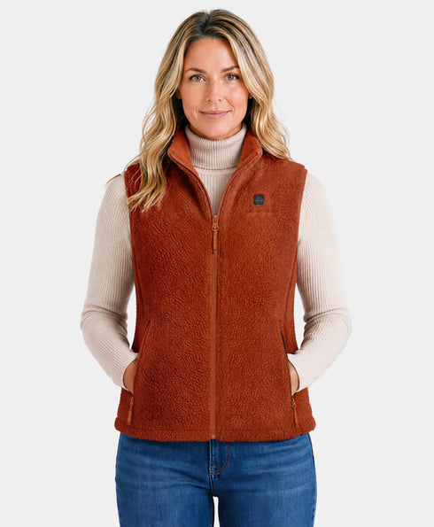 Women's Heated Recycled Fleece Vest