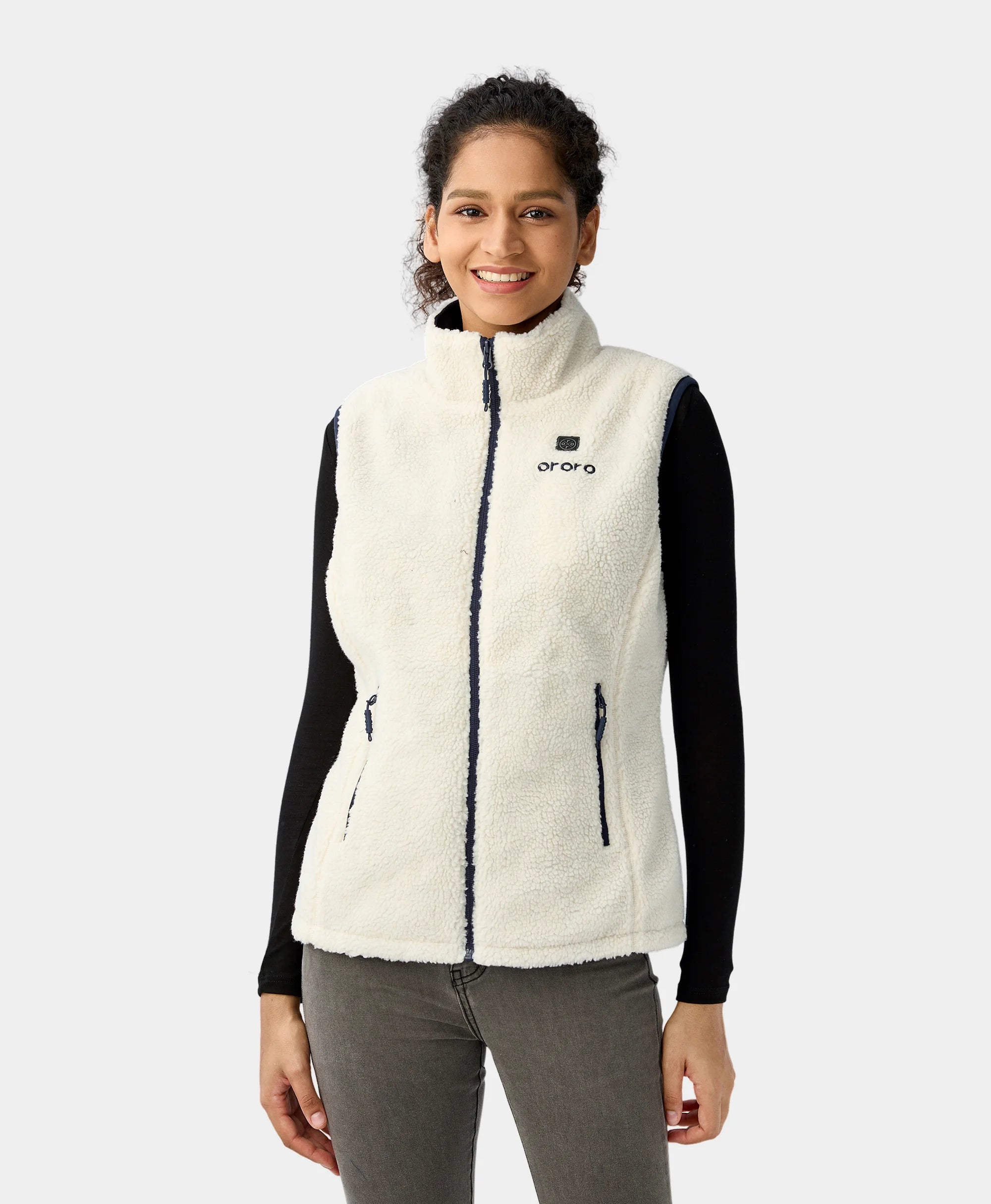 Women's Heated Recycled Fleece Vest 