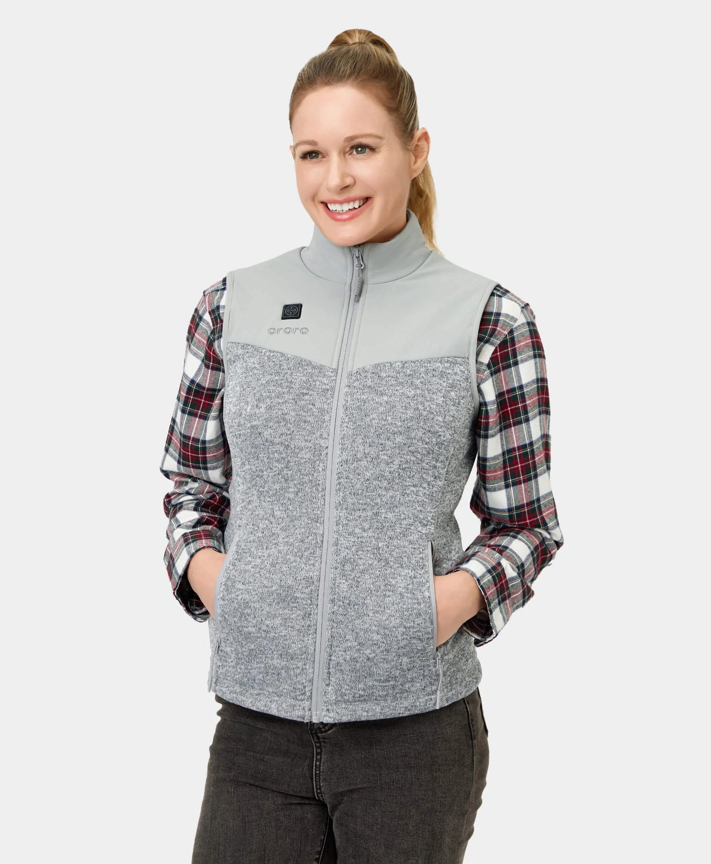 Augusta Women's Heated Sweater Fleece Vest