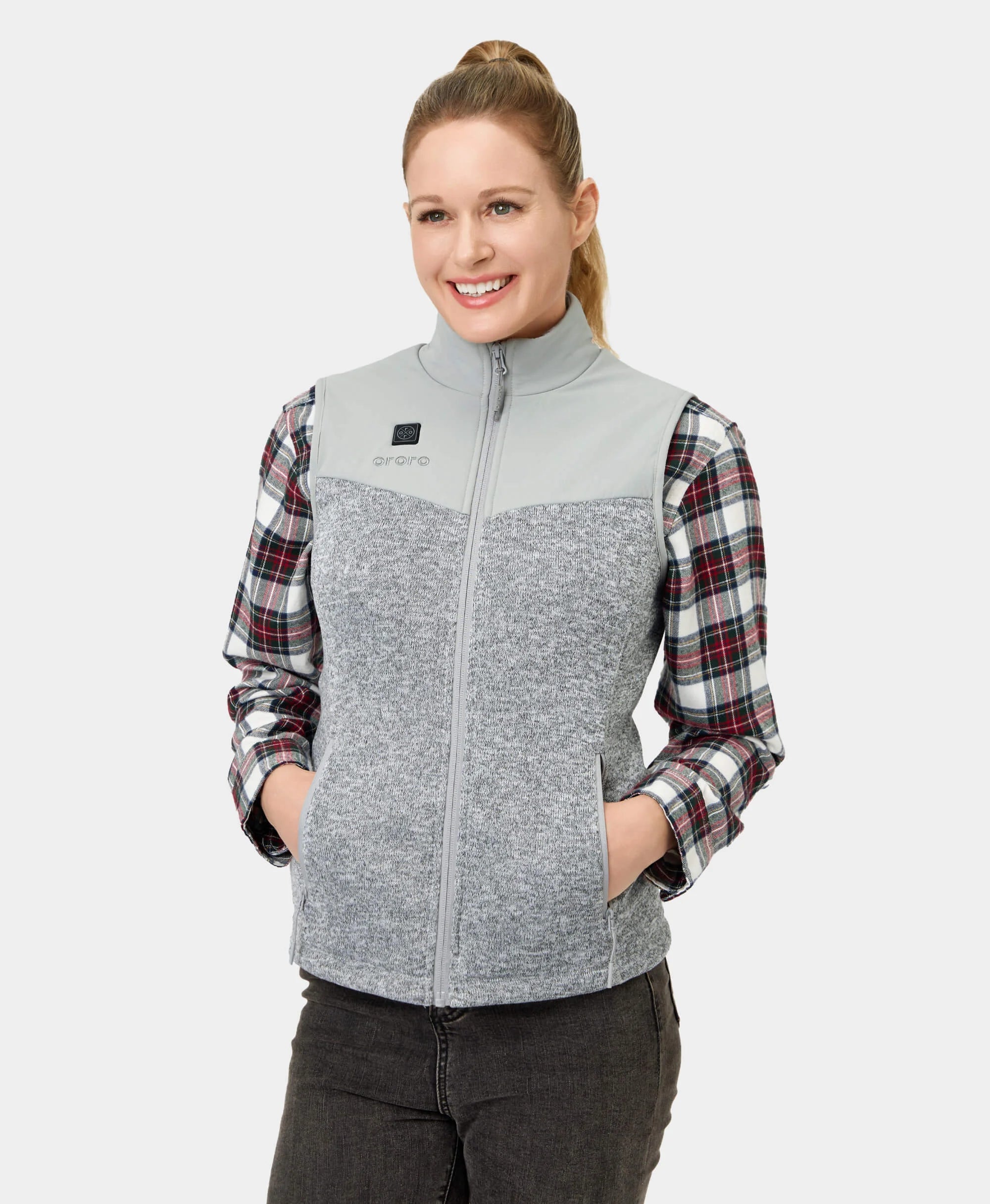Augusta Women's Heated Sweater Fleece Vest