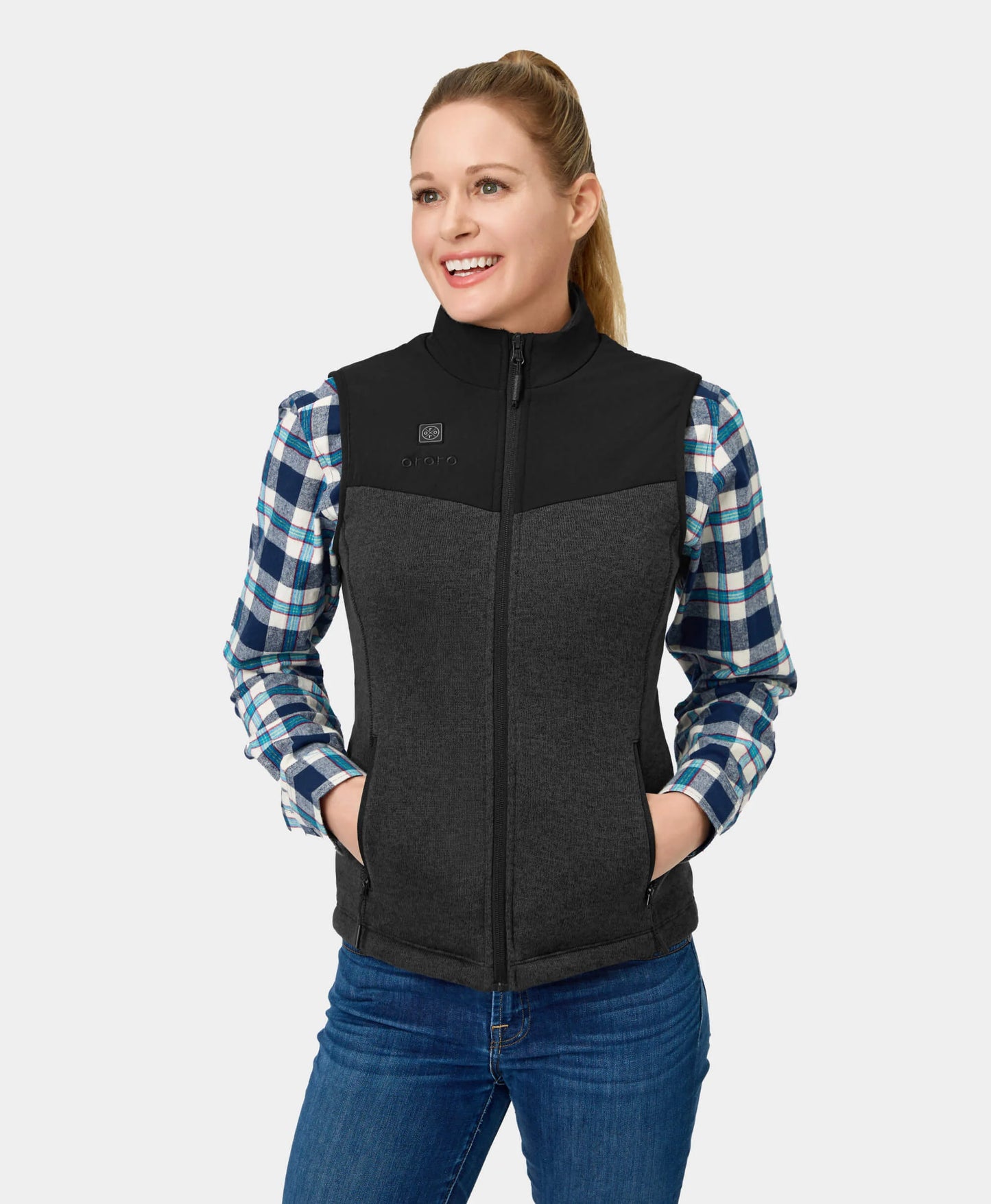 Augusta Women's Heated Sweater Fleece Vest