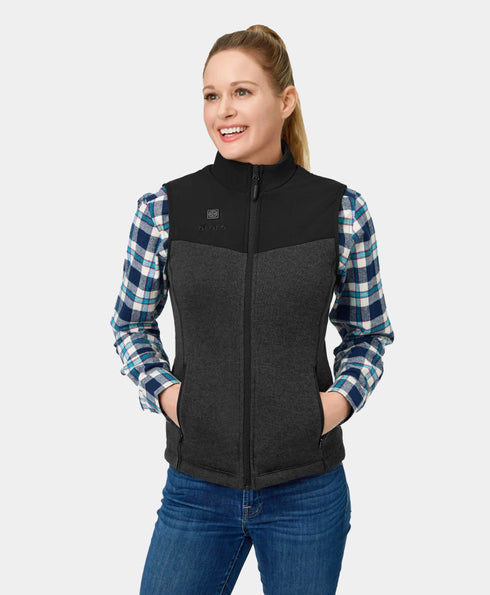 Augusta Women's Heated Sweater Fleece Vest ,view 2