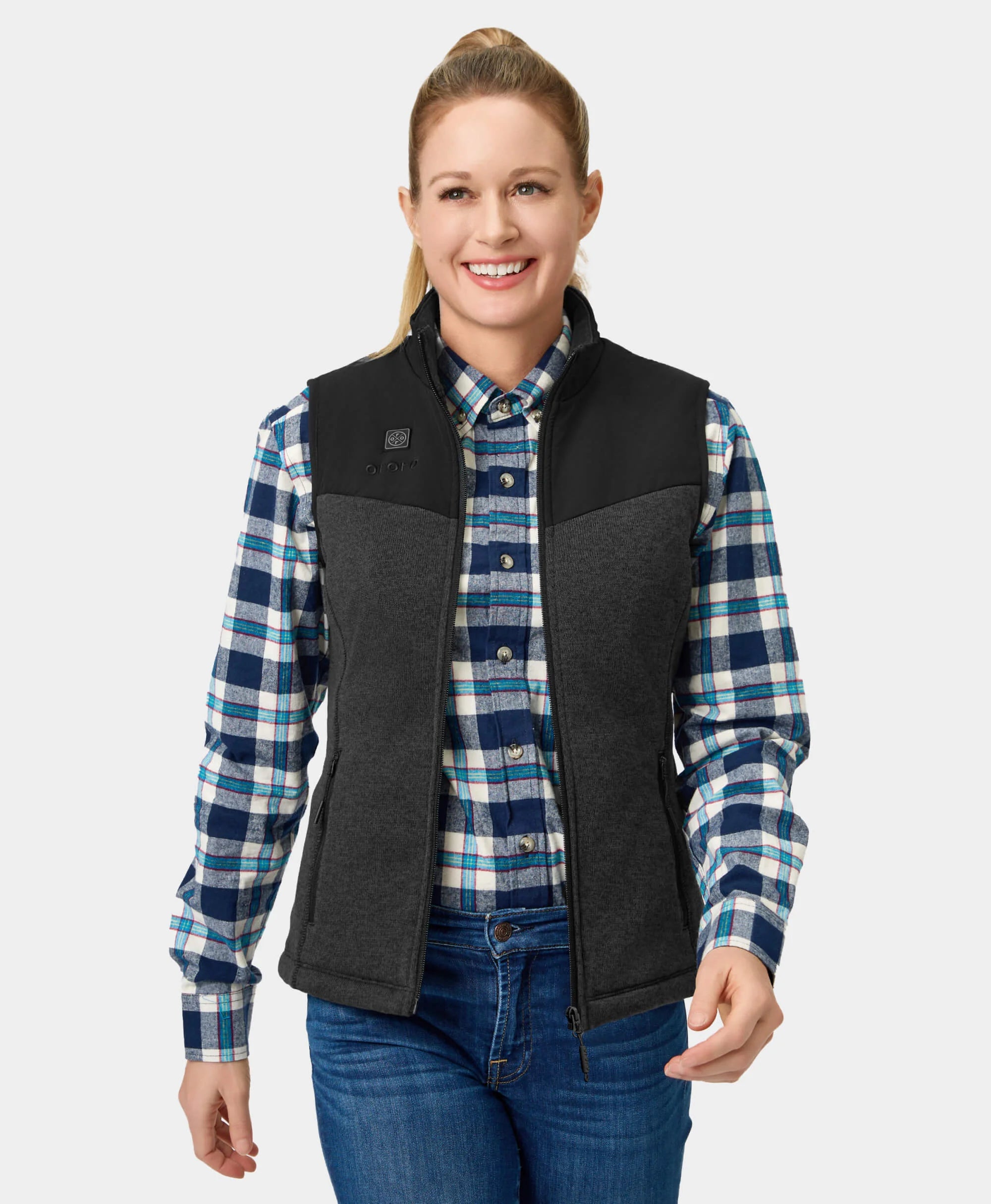 Augusta Women's Heated Sweater Fleece Vest