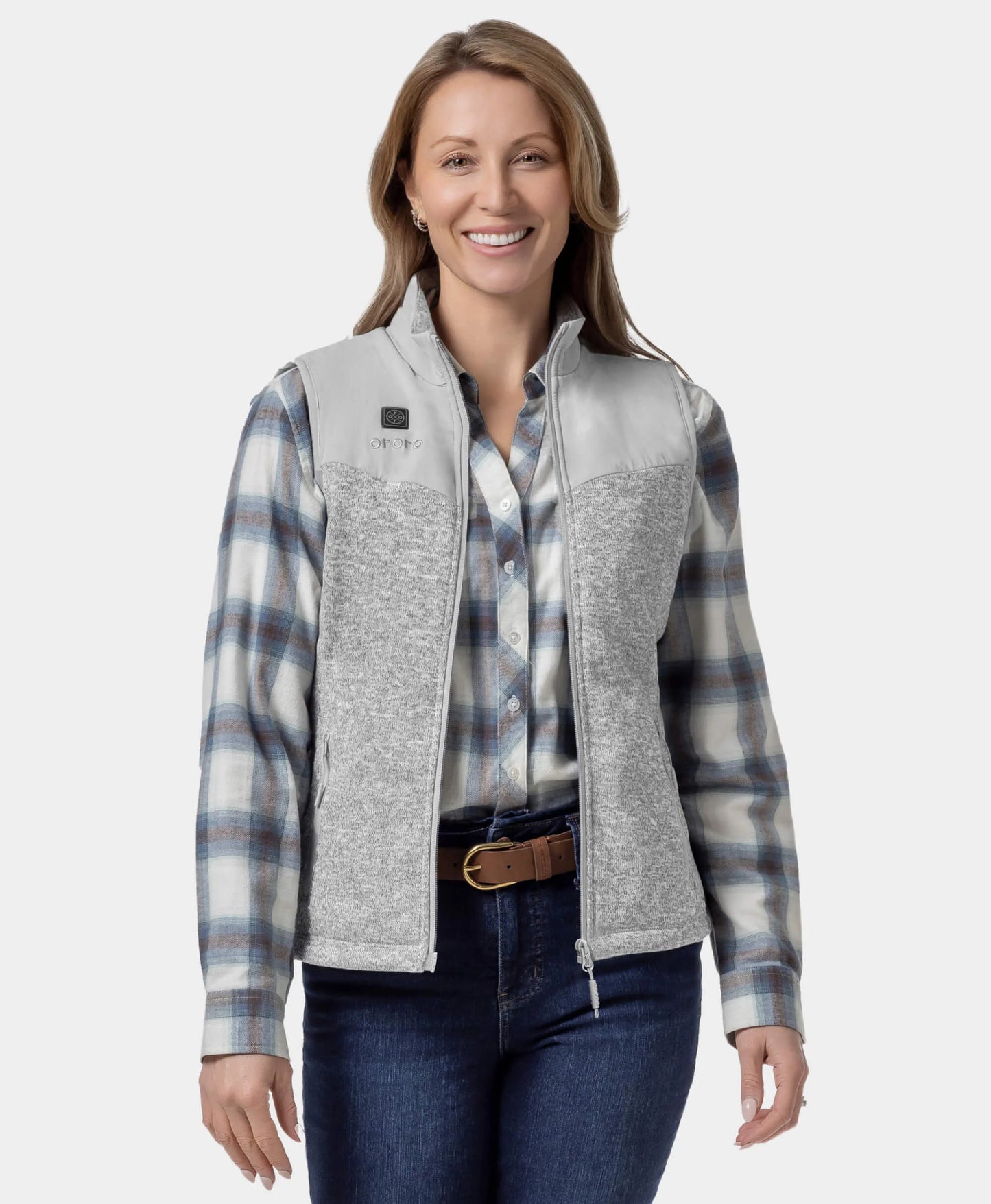 Augusta Women's Heated Sweater Fleece Vest