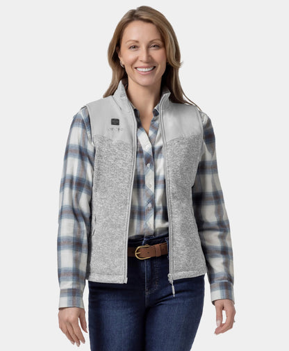 Augusta Women's Heated Sweater Fleece Vest