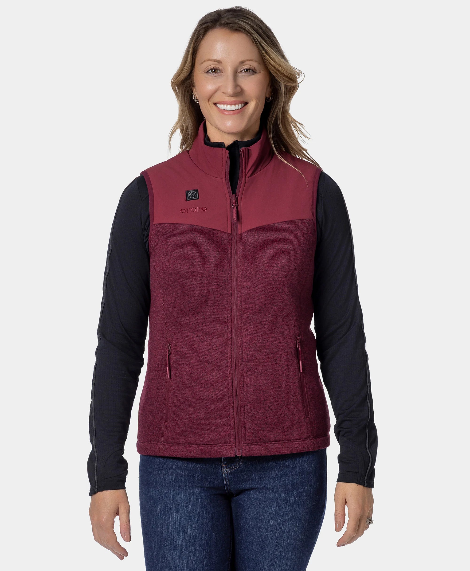 Augusta Women's Heated Sweater Fleece Vest