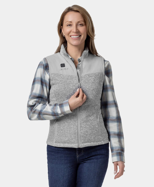 Augusta Women's Heated Sweater Fleece Vest ,view 1
