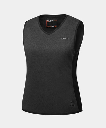 Prestige Women's 4-Zone Heated Fleece V-Neck Liner Vest